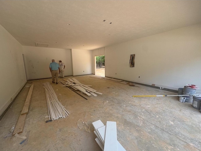 view of spare room