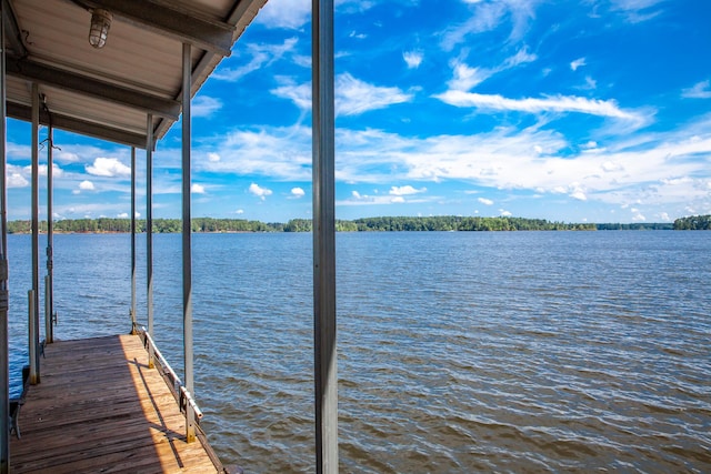 6287 Rousseau Creek Rd, Thomson, GA 30824 - dock area featuring a water view
