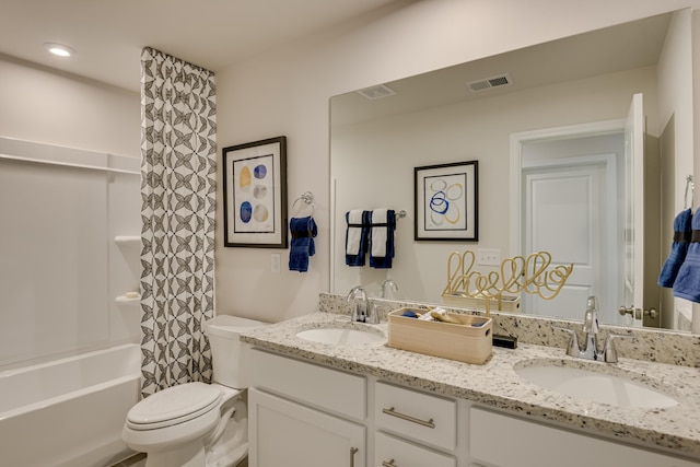 2027 Saylor Ln, Grovetown, GA 30813 - bathroom featuring double vanity and shower / tub combo