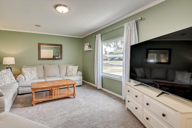 4073 Old Trail Rd, Augusta, GA 30907 - living area with crown molding and light carpet