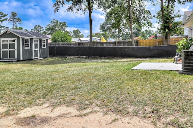 4073 Old Trail Rd, Augusta, GA 30907 - fenced backyard featuring a shed and a patio area