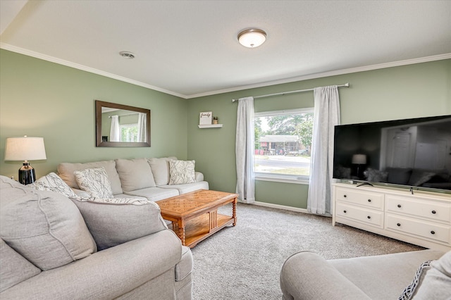 4073 Old Trail Rd, Augusta, GA 30907 - living area with crown molding and light carpet