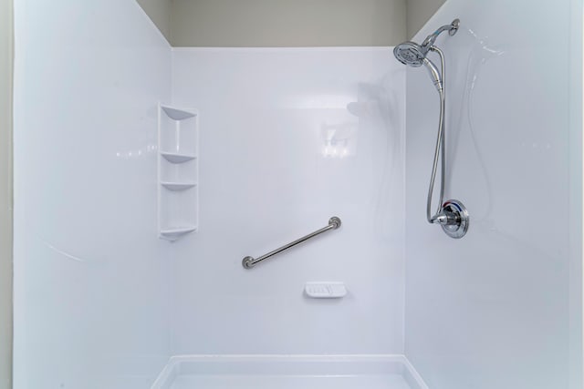 bathroom with a shower