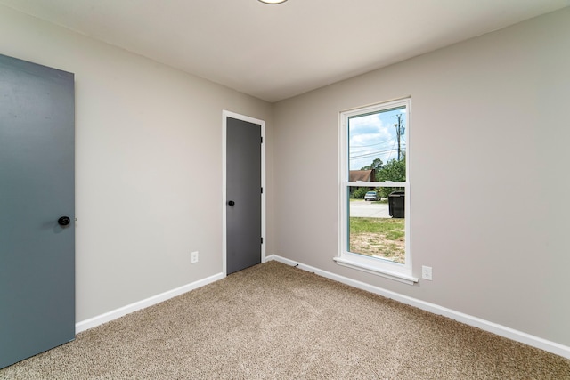 view of carpeted empty room