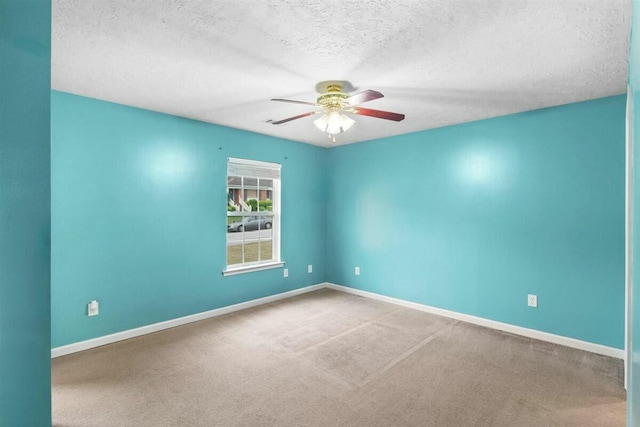 2409 Par Dr, Augusta, GA 30906 - carpeted empty room with baseboards, a textured ceiling, and ceiling fan