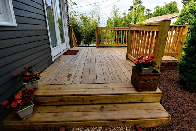 view of wooden terrace