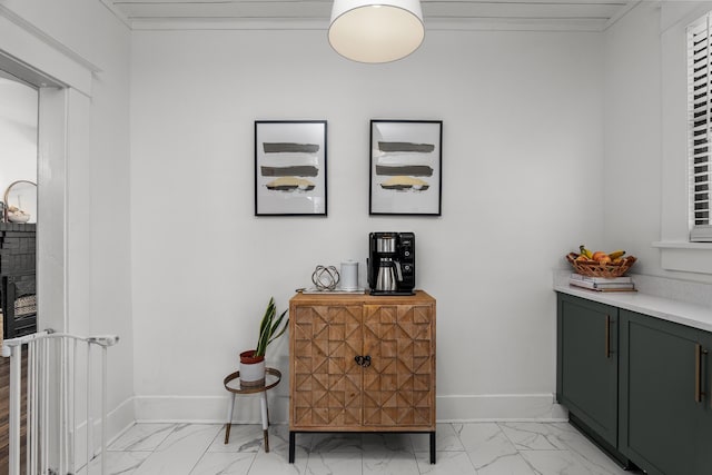 1512 Johns Rd, Augusta, GA 30904 - interior space featuring light marble finish floors and baseboards