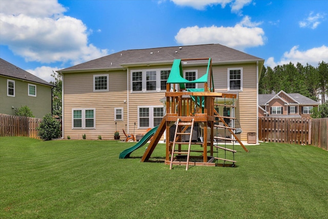 4074 Ellington Dr, Grovetown, GA 30813 - rear view of property with a playground