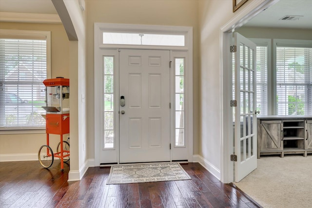 4074 Ellington Dr, Grovetown, GA 30813 - entrance foyer with arched walkways, wood-type flooring, and baseboards