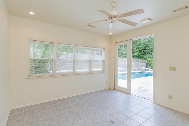 2114 Southlake Pkwy, Augusta, GA 30906 - unfurnished room featuring ceiling fan and recessed lighting