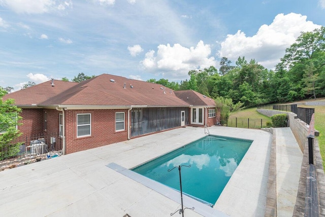 2114 Southlake Pkwy, Augusta, GA 30906 - view of pool featuring a patio and a sunroom