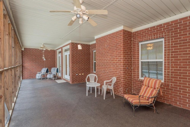 2114 Southlake Pkwy, Augusta, GA 30906 - view of patio with ceiling fan