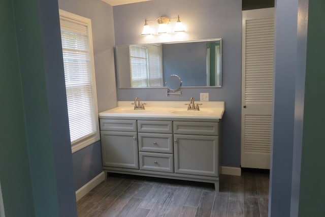 bathroom with vanity