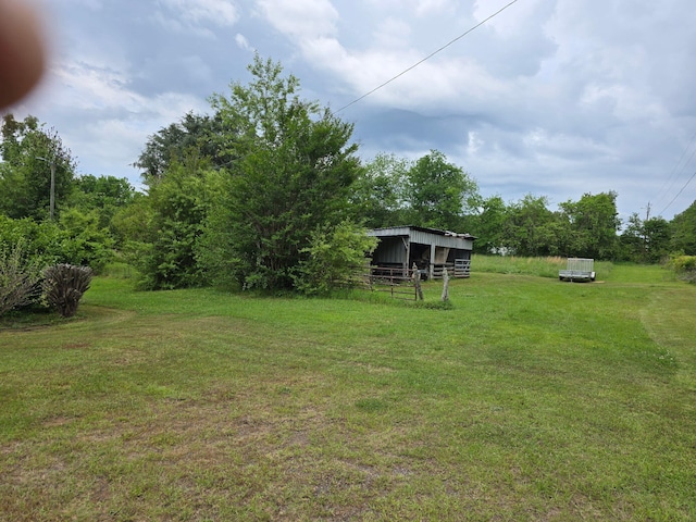 1667 Eden Hall Rd, Bradley, SC 29819 - view of grassy yard with an outdoor structure and an outbuilding