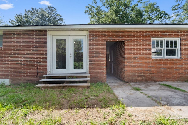 108 Frances Dr, North Augusta, SC 29841 - doorway to property with french doors and brick siding