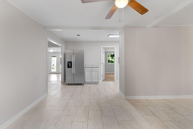 108 Frances Dr, North Augusta, SC 29841 - empty room featuring a ceiling fan and baseboards