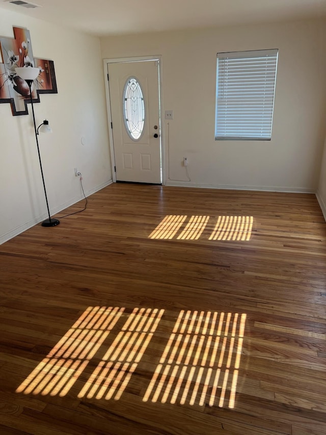 entryway featuring dark hardwood / wood-style floors