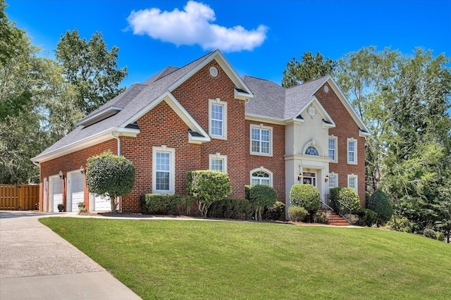 3954 Hammonds Fry, Evans, GA 30809 - colonial home with brick siding, a shingled roof, concrete driveway, and an attached garage