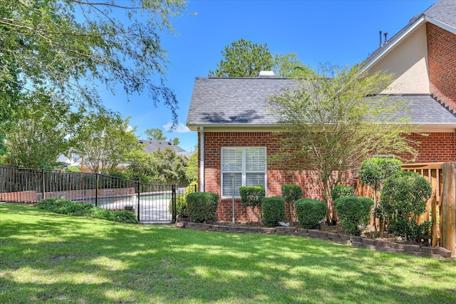 3954 Hammonds Fry, Evans, GA 30809 - view of side of home with brick siding, roof with shingles, and a chimney