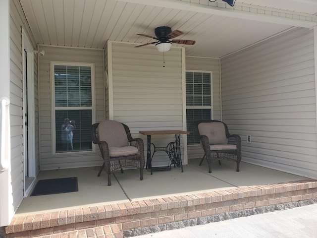 501 Capstone Way, Grovetown, GA 30813 - view of patio with a ceiling fan