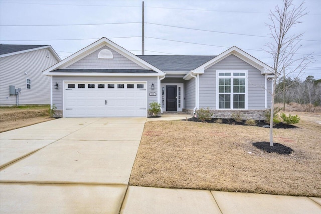 913 Goodale Dr, Augusta, GA 30909 - view of front facade with a front yard and a garage
