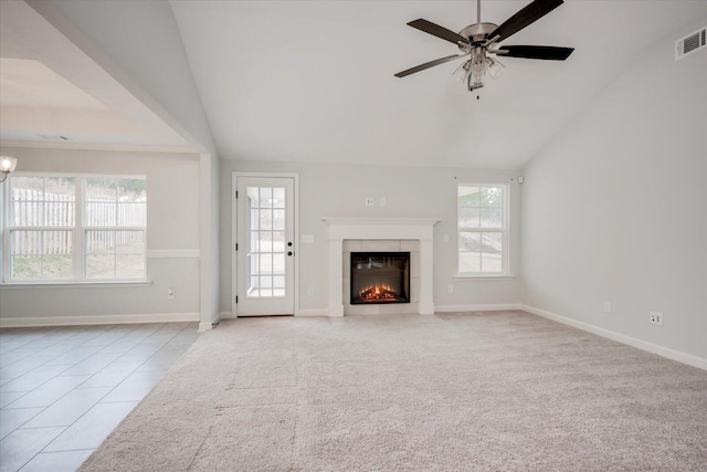 913 Goodale Dr, Augusta, GA 30909 - living room with ceiling fan and lofted ceiling