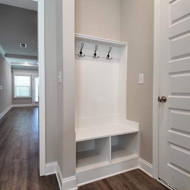 333 Sumac Trl, Evans, GA 30809 - mudroom with dark wood-type flooring and baseboards