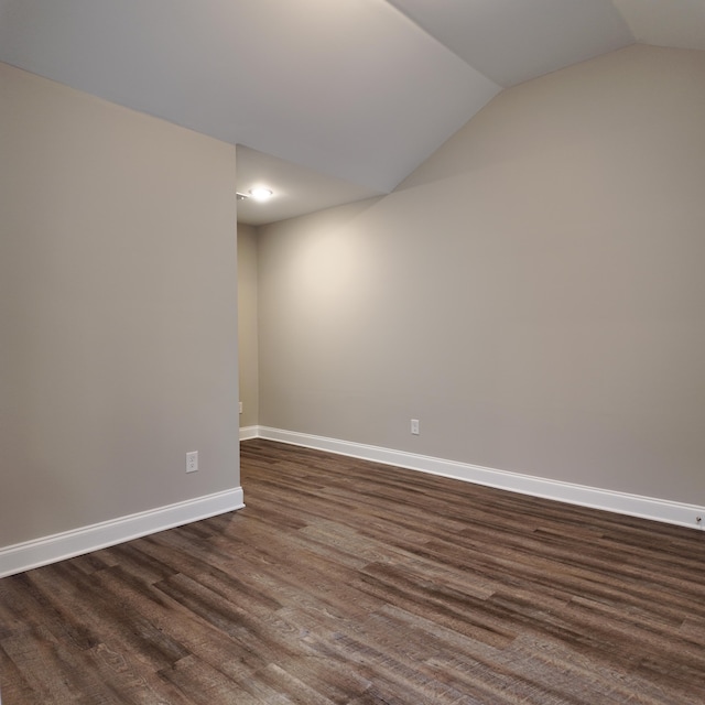 333 Sumac Trl, Evans, GA 30809 - spare room with vaulted ceiling and dark wood finished floors