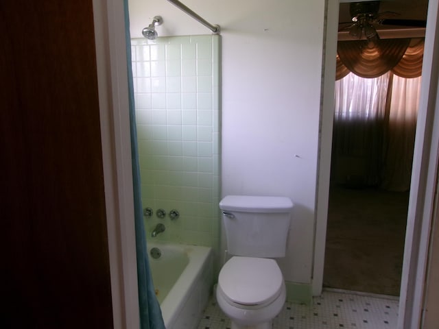 3014 Roxbury Ct, Augusta, GA 30906 - bathroom with shower / bathtub combination and ceiling fan