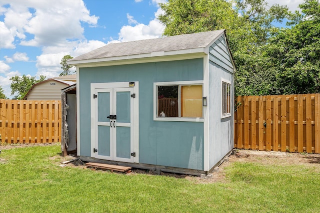 4067 Flintrock Way, Martinez, GA 30907 - view of shed featuring a fenced backyard