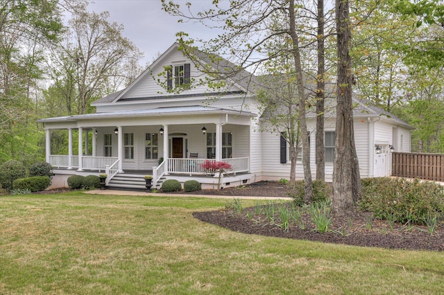 1020 Peninsula Xing, Evans, GA 30809 - view of front of property featuring a porch, a front yard, and crawl space