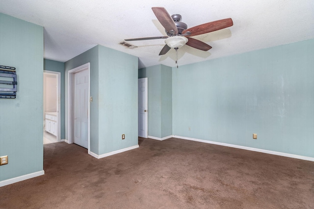 2531 Tupelo Dr, Augusta, GA 30909 - unfurnished room with a ceiling fan, carpet, and a textured ceiling