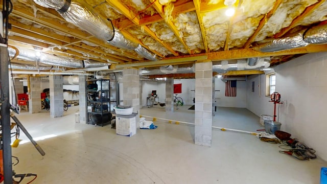 view of basement