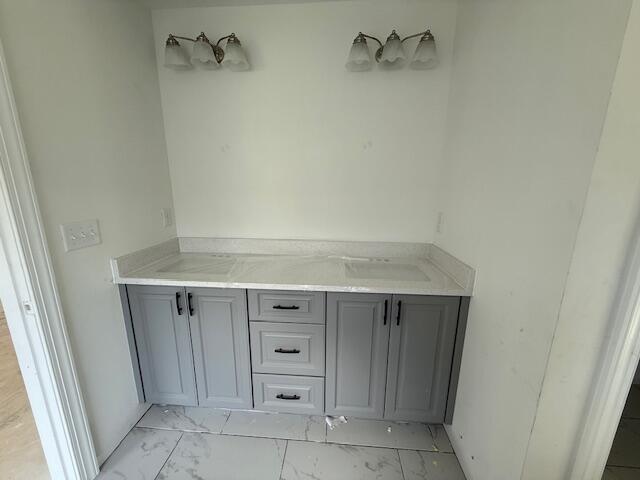 930 Walker Point Dr Unit Tp11, Grovetown, GA 30813 - bathroom featuring marble look tile flooring and double vanity