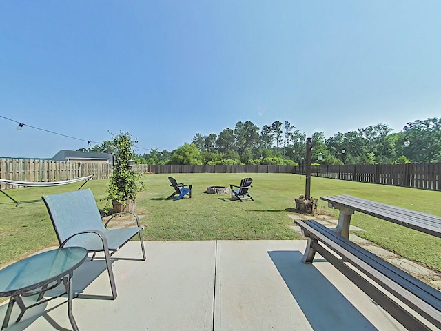 4706 Southwind Rd, Evans, GA 30809 - view of patio with an outdoor fire pit