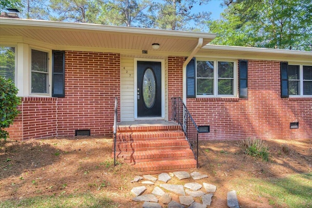 427 Ashland Dr, Augusta, GA 30909 - doorway to property with crawl space and brick siding