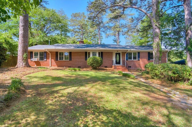 427 Ashland Dr, Augusta, GA 30909 - ranch-style home featuring crawl space, brick siding, and a chimney