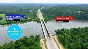 3128 Nolana Loop, Graniteville, SC 29829 - drone / aerial view of a forest and a large body of water