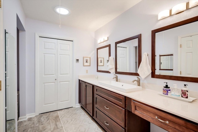 bathroom featuring vanity