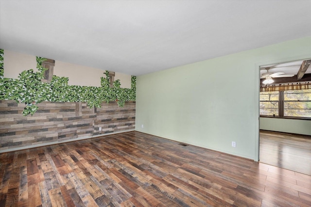 2216 Silverdale Rd, Augusta, GA 30906 - unfurnished room featuring wood finished floors and a ceiling fan