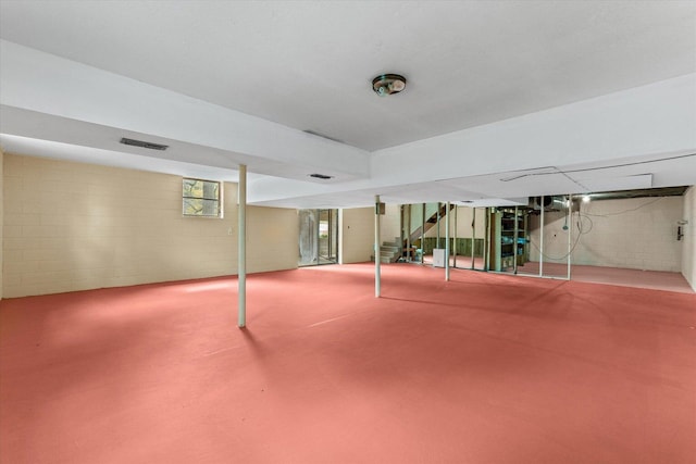 2216 Silverdale Rd, Augusta, GA 30906 - below grade area featuring concrete block wall