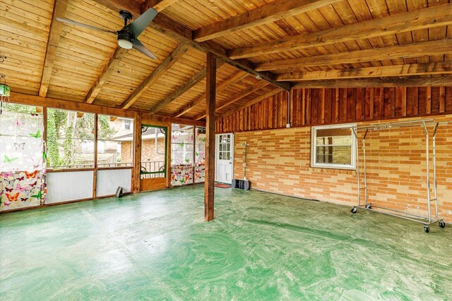 2216 Silverdale Rd, Augusta, GA 30906 - unfurnished sunroom featuring vaulted ceiling