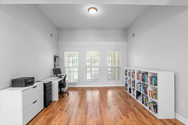 1382 Shadow Oak Dr, Evans, GA 30809 - office area featuring light wood-style flooring and baseboards