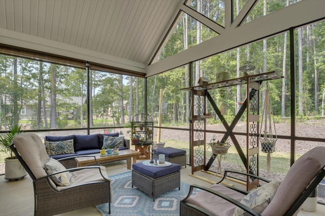 sunroom / solarium with a healthy amount of sunlight