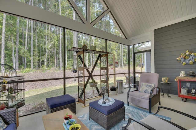 view of sunroom