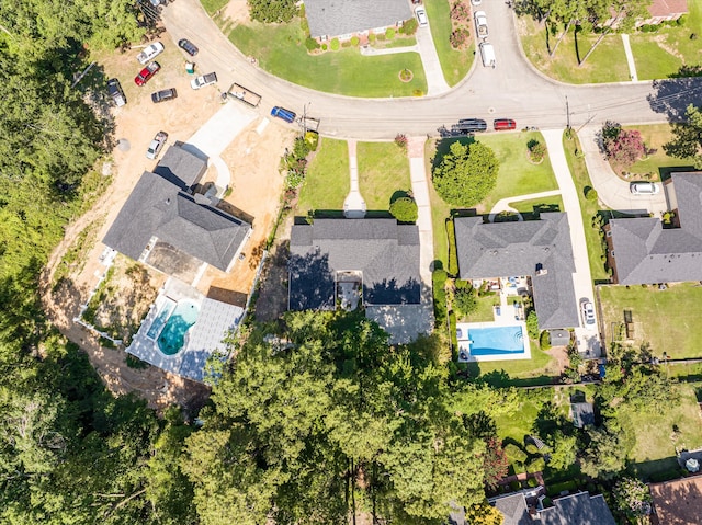 3076 Westwood Rd, Augusta, GA 30909 - aerial perspective of suburban area featuring a pool