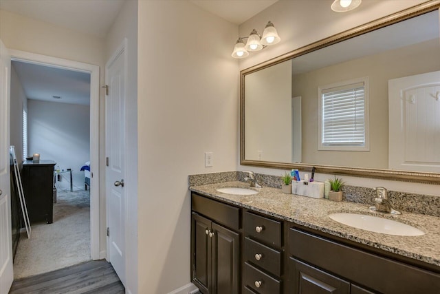 bathroom with vanity