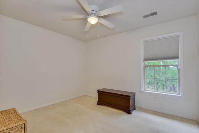 212 Links Pl, Mccormick, SC 29835 - unfurnished room with light carpet, baseboards, and ceiling fan