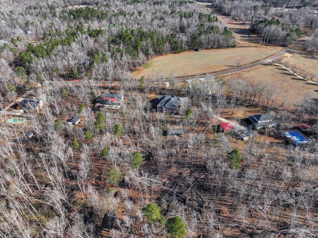 drone / aerial view featuring a rural view