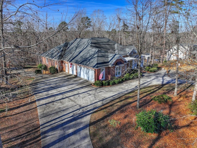 view of home's exterior featuring a garage